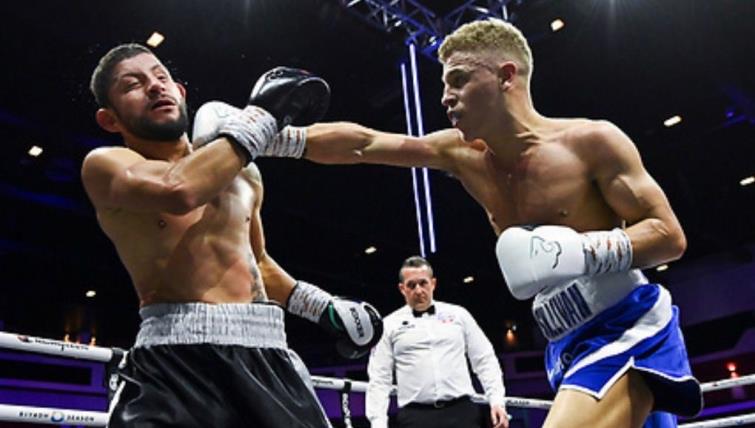 Mikey en route to victory in Cardiff